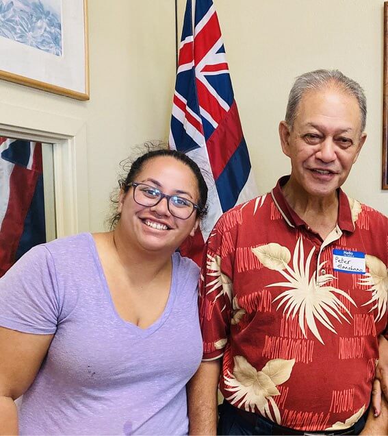 Photo: Kuʻulei and Peter Hanohano