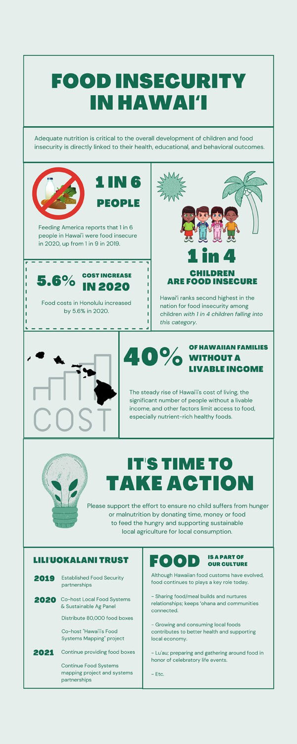 Food Insecurity in Hawaiʻi Infographic