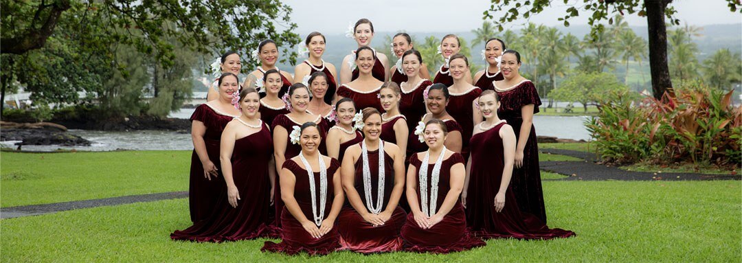 Photo: the women of Ke ‘Olu Makani o Mauna Loa