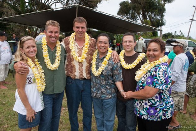 Photo: Colette Machado at the blessing for the Moloka&#699;i Land Trust stewardship of Kawaikapu lands