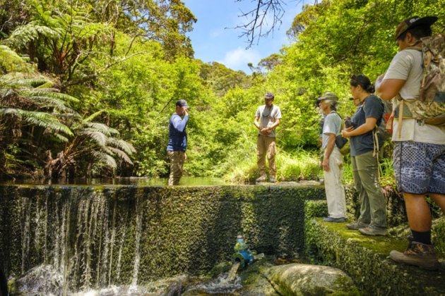 Photo: Moloka&#699;i Nō Ka Heke and &#699;Āina Momona join Water Commission staff