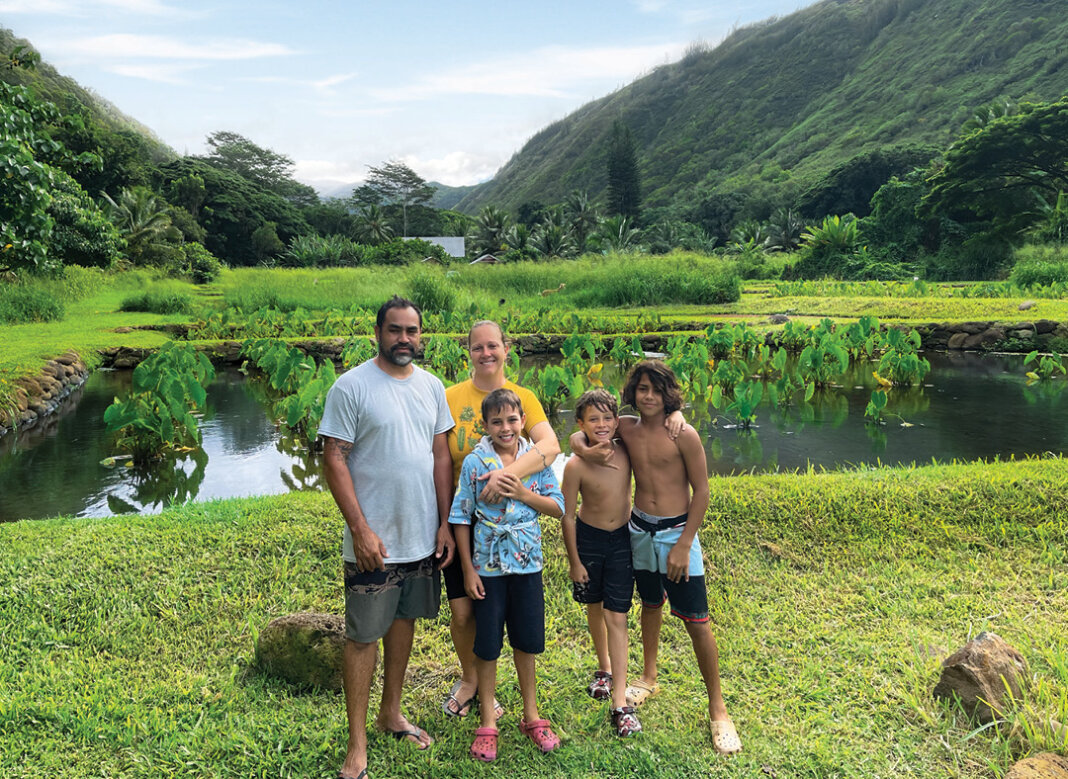 Photo: Maka, Karyn, Kona, Kaleialoha and Makana