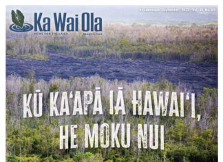 Ka Wai Ola | Vol. 40 No. 9 | September 2023 Ka Wai Ola September 2023 Cover
