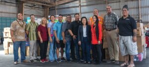 Photo: OHA Trustees at the Maui Relief Storage Facility