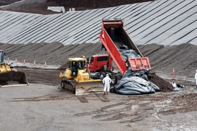Photo: Crews dumping debris from Lahaina fire