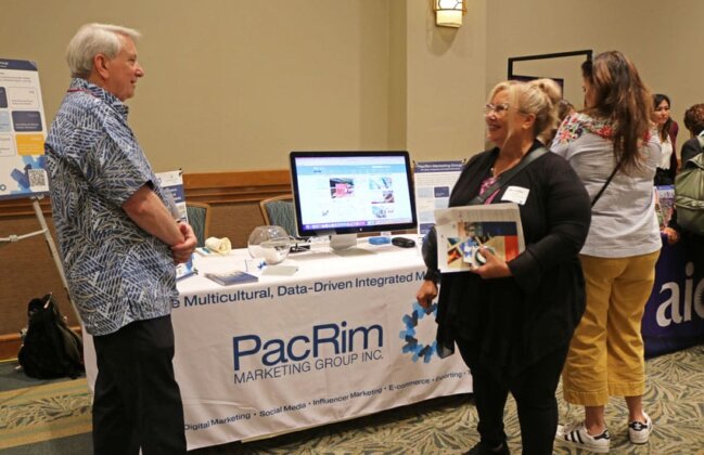 Photo: Pac Rim Marketing Exhibit Booth