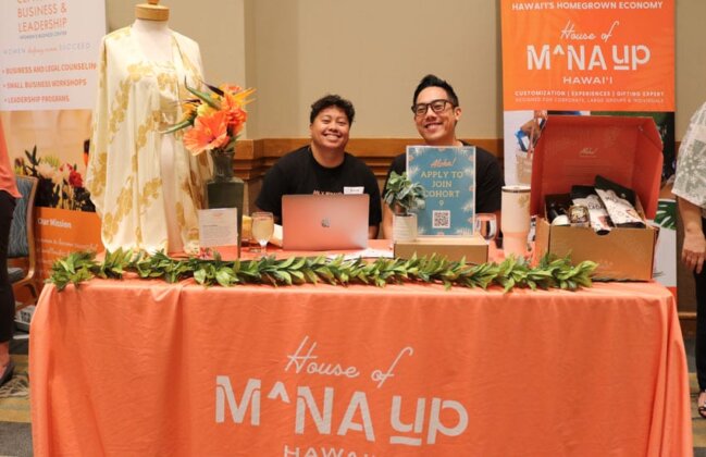 Photo: Mana Up exhibitors at the Made in Hawaii Conference