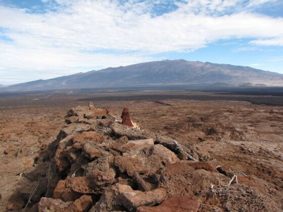 Photo: The ahu (shrine) at Pu&#699;u Koli