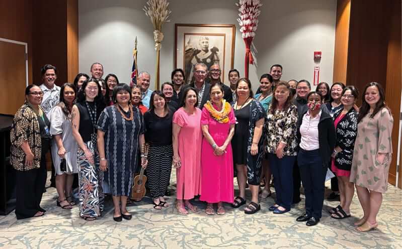 Photo: Deb Haaland with OHA Staff