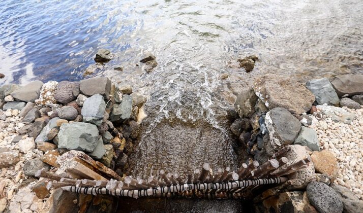 Photo: Inlet at He&#699;eia Fishpond