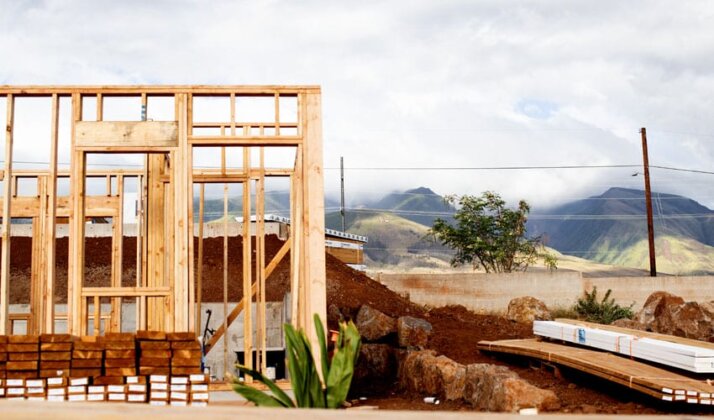 Photo: New home under construction in Lahaina
