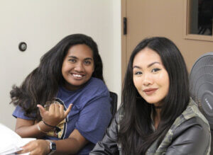 Photo: Vanessa Visitacion with her peer mentor