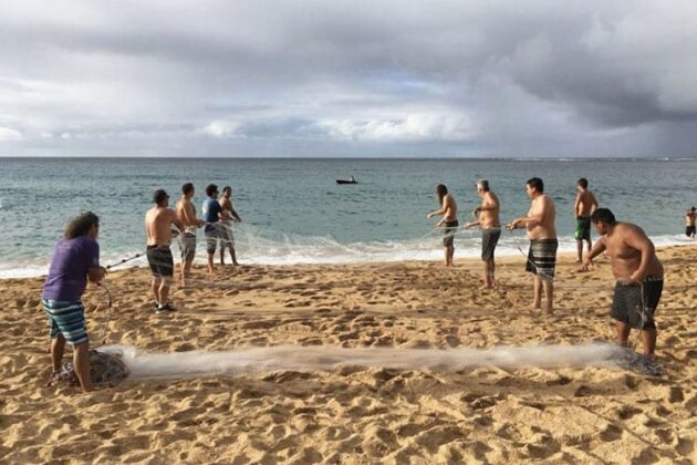 Photo: Community members fishing at CBSFA