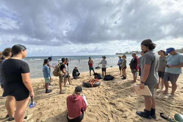 Photo: Community members fishing at CBSFA