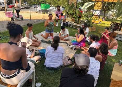 Photo: The Hawaiʻi tent at the Smithsonian Folklife Festival