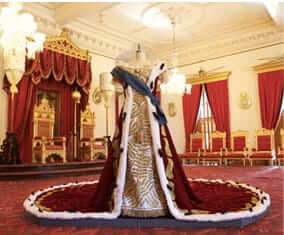 Photo:Zamora's replica of Queen Kapiʻolani's coronation gown