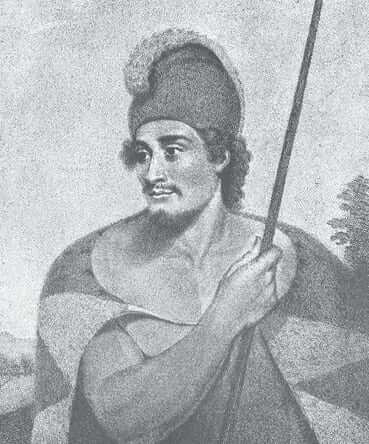 Lithograph based on painting by Spoilum in 1787