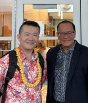 Photo: Ministry of Foreign Affairs Deputy Director General Mr. Chia-Chi Kang and Trustee Akina