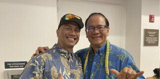 Achieving Homeownership for Hawaiians Photo: Trustee Akina with his good friend Pastor Alan Cardines