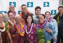 DHHL Awards 115 Homes in August Photo: Leslie Gohier with state and DHHL representatives