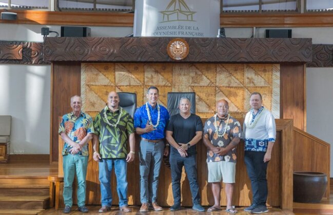 Photo: Board of Trustees at the Heiva Raromataʻi Festival