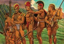 The Life and Death of Kaʻiana Painting of Brothers Kaʻiana, Nāhiʻōleʻa and Nāmākēhā