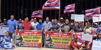 I Mua Kamehameha! Photo: Defenders of Princess Pauahi