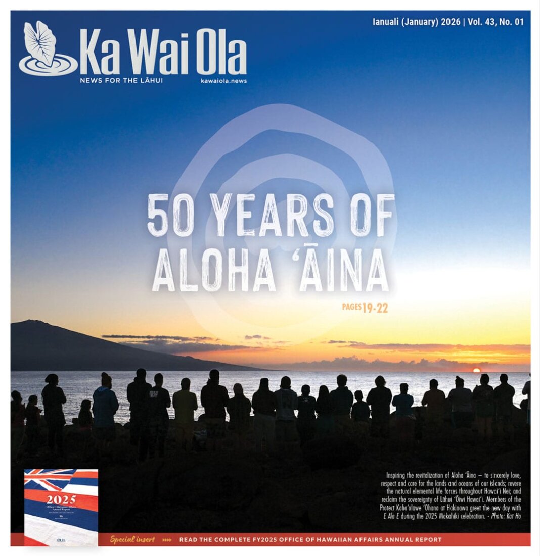 Ka Wai Ola January 2026 Cover