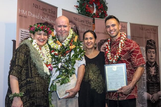 Photo: Interim Chief Administrator Summer Sylva; Compliance Manager Kai Markell; Chief Advocate Leināʻala Ley; and Chief Operating Officer K.Sean Kekina