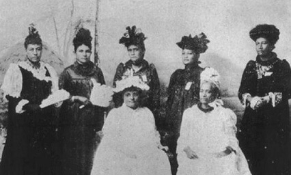 Photo: Leaders of Hui Aloha ʻĀina o nā Wāhine