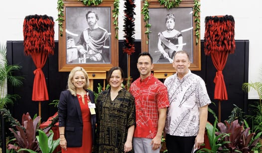 Photo: OHA Executive leadership at ʻIolani School