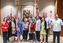 OHA Briefed on Proposed HMSA–HPH Merger Photo: Representatives from the Hawaiʻi Medical Service Association and Hawaiʻi Pacific Health
