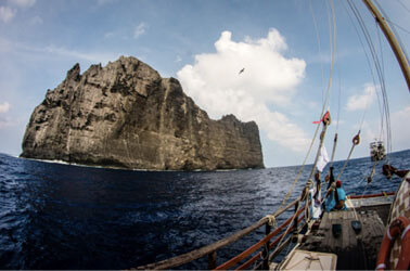 Photo: The west pali of Nihoa