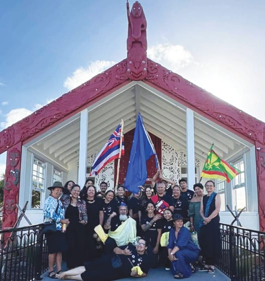 Photo: A 17-member delegation from Ka Lāhui Hawaiʻi
