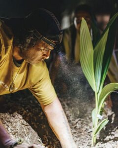 Photo: Coconut practitioner Mikey Kyser of Pōhaku Pelemaka in Puna