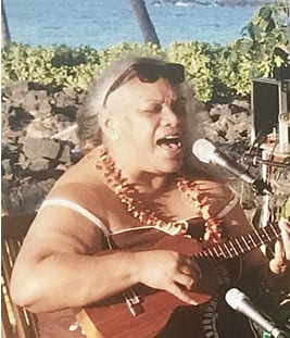 Photo: Nalani playing the ukulele