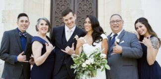 Combining Career and Kuleana on the Continent Photo: Jessica Hilo and her ʻohana at her wedding in 2017