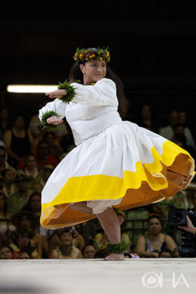 Photo: MIss Aloha Hula Night at the 2026 Merrie Monarch Festival