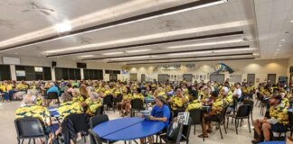 ʻAʻole AQ: ʻŌiwi communities fight to end commercial aquarium collection Photo: Hundreds of Moku o Keawe residents gathered for a meeting at Kealakehe High School