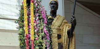 Retracing the Footsteps of Our Aliʻi Photo: Kamehameha Lei Draping Ceremony