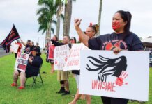 News Briefs | June 2026 Photo: Wahine at MMIWGM event