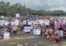 Community Seeks Stewardship of Punaluʻu Photo: Ka‘ū families rallied in June 2026 to demand the preservation of Punalu‘u