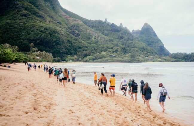 Photo: Community-led shoreline walk and introduction to ʻāina kūpuna