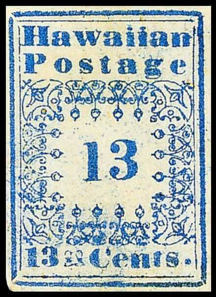 Hawaiian Postage Stamp from 1851