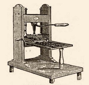 Illustration of Ramage Printing Press