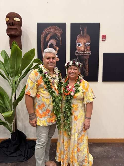 Photo: Artisans Kumulāʻau Sing and Haunani Balino-Sing