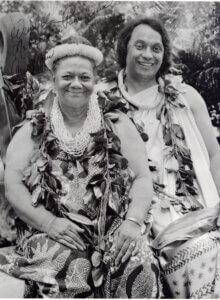 Photo: Kamaki Kanahele and his mother, Aunty Aggie Cope